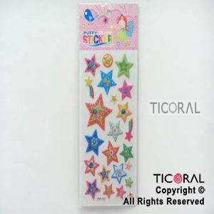 STICKER ESTRELLAS DECORADAS GIBRE (23X9CM) HS5652-12 x 12